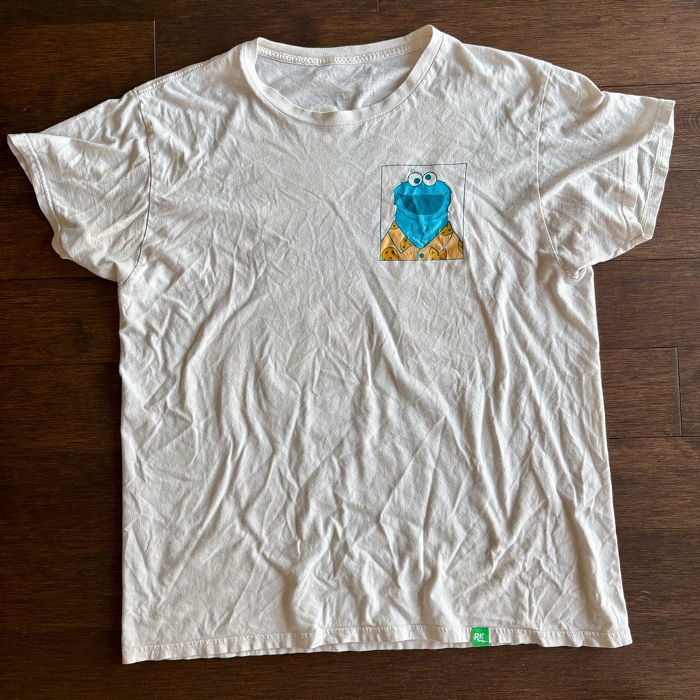 Retro Kid Cookie Monster Sesame Street T-Shirt Size X-Large Retrokid